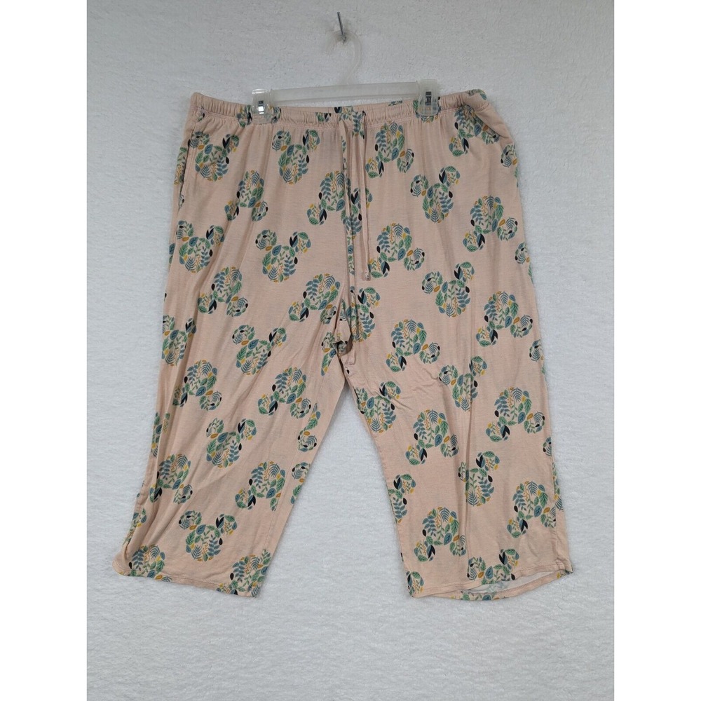 Disney Women's Sleepwear Set Pink W Blue Mickey Pattern Super Soft 2XL - Picture 8 of 15